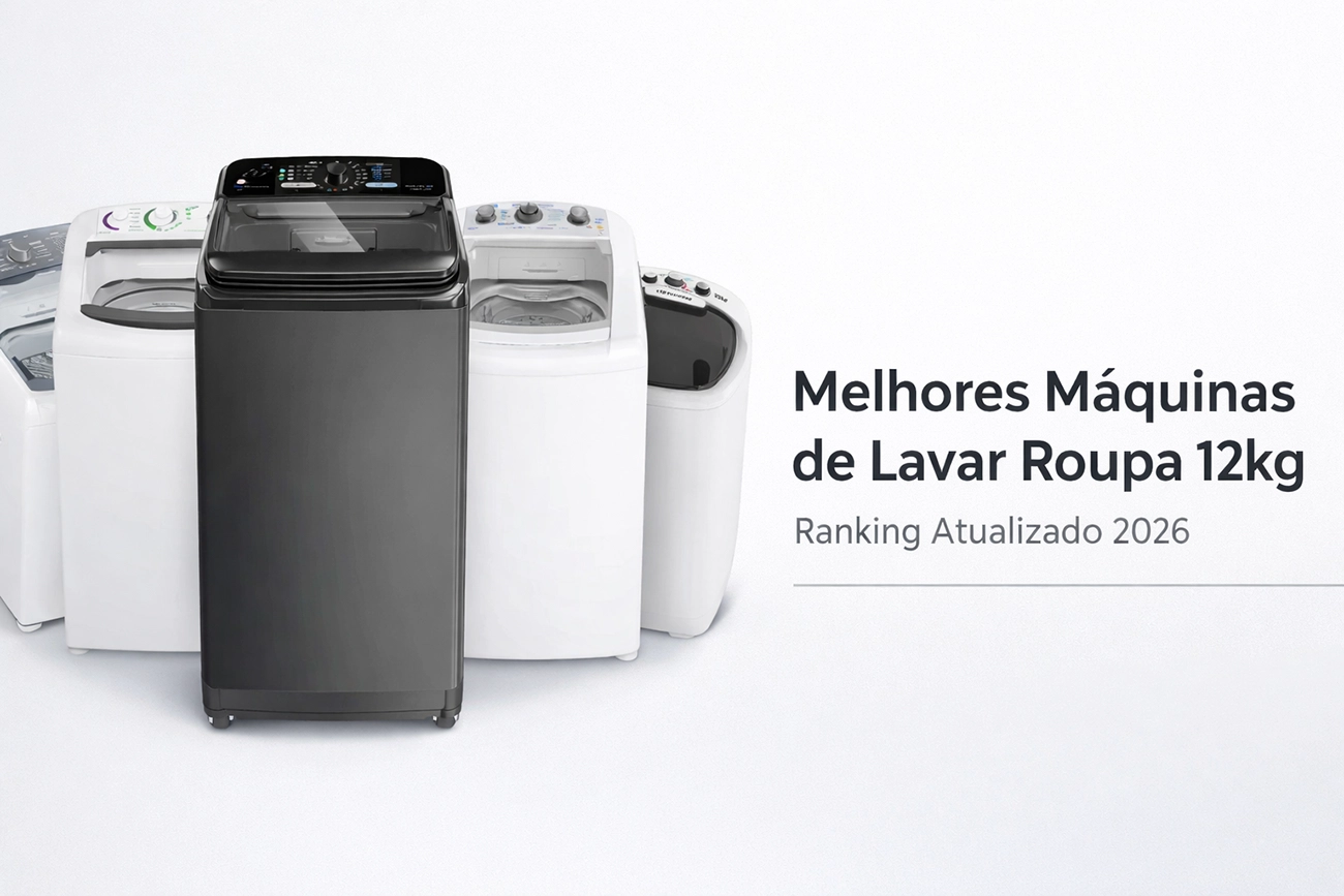 Melhores Máquinas de Lavar Roupa 12kg em 2026 - Ranking Atualizado