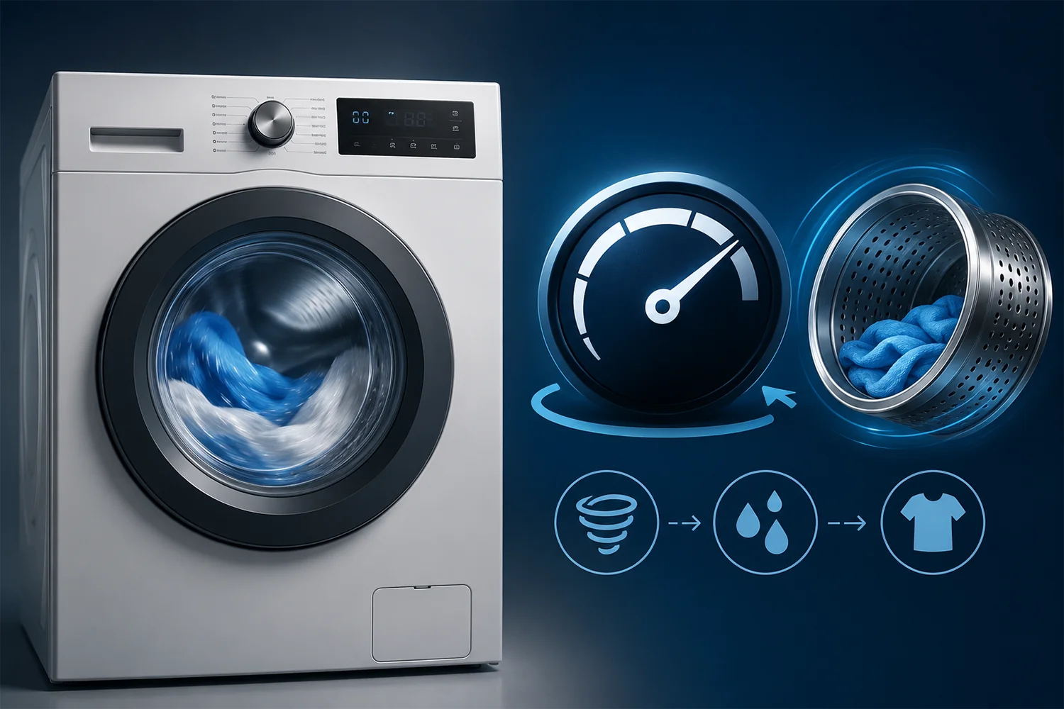 O que significa RPM na máquina de lavar?