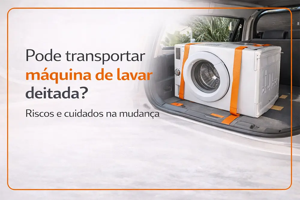 pode transportar maquina deitada - Riscos e cuidados