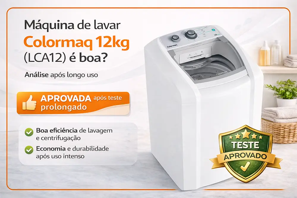 Máquina de lavar Colormaq 12kg (LCA12) é boa? Análise após longo uso
